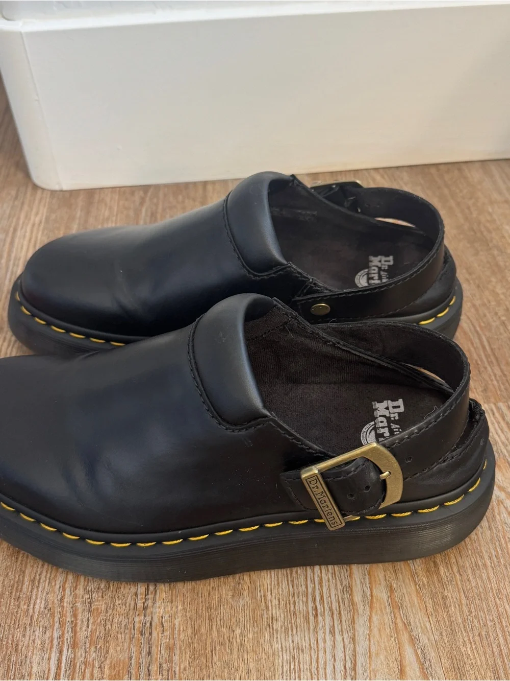 Dr. Martens Archive Mule Black Leather Clog UK8 US9M US10W EU42 Buckle Laketen